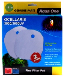 Aqua One Wool Pad 2 per pack for Ocellaris 3000 / 3000UV - (141w)
