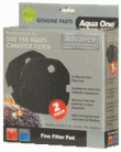 Aquis Advance 2250 UV / 2450 UV Black Sponge Pad (2 pack) 35ppi - 406s