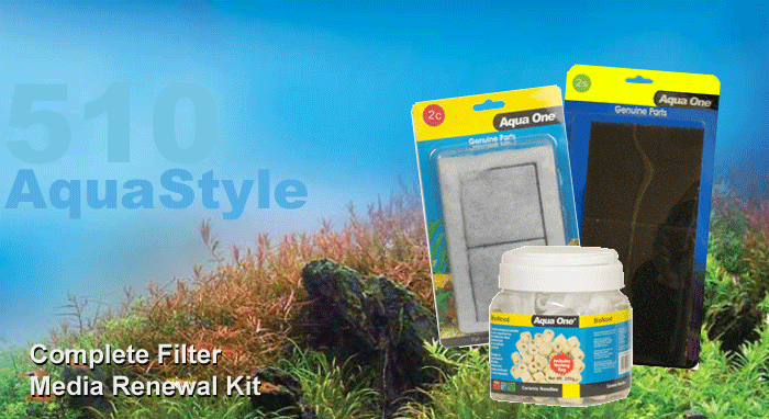 AquaStyle 510 Complete Filter Media Kit