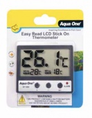 Easy Read LCD Thermometer Stick On Glass