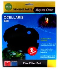 Aqua One Black Sponge Pad for Ocellaris 400 -  (143s)