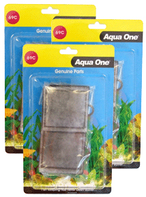 Aqua One (69c) Carbon and Wool Cartridge *** TRIPLE PACK ***