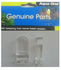Aqua One Lighting Cover Clip Set for AquaNano 25 / 30 / 40 & Betta Aquarium Series - (6 Pack)