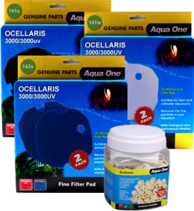 Complete Filter Media Renewal Kit for Ocellaris 3000 / 3000UV